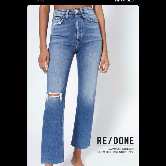 Re/Done Denim - NWT Re/Done 70s Stove Pipe Jeans Size 24